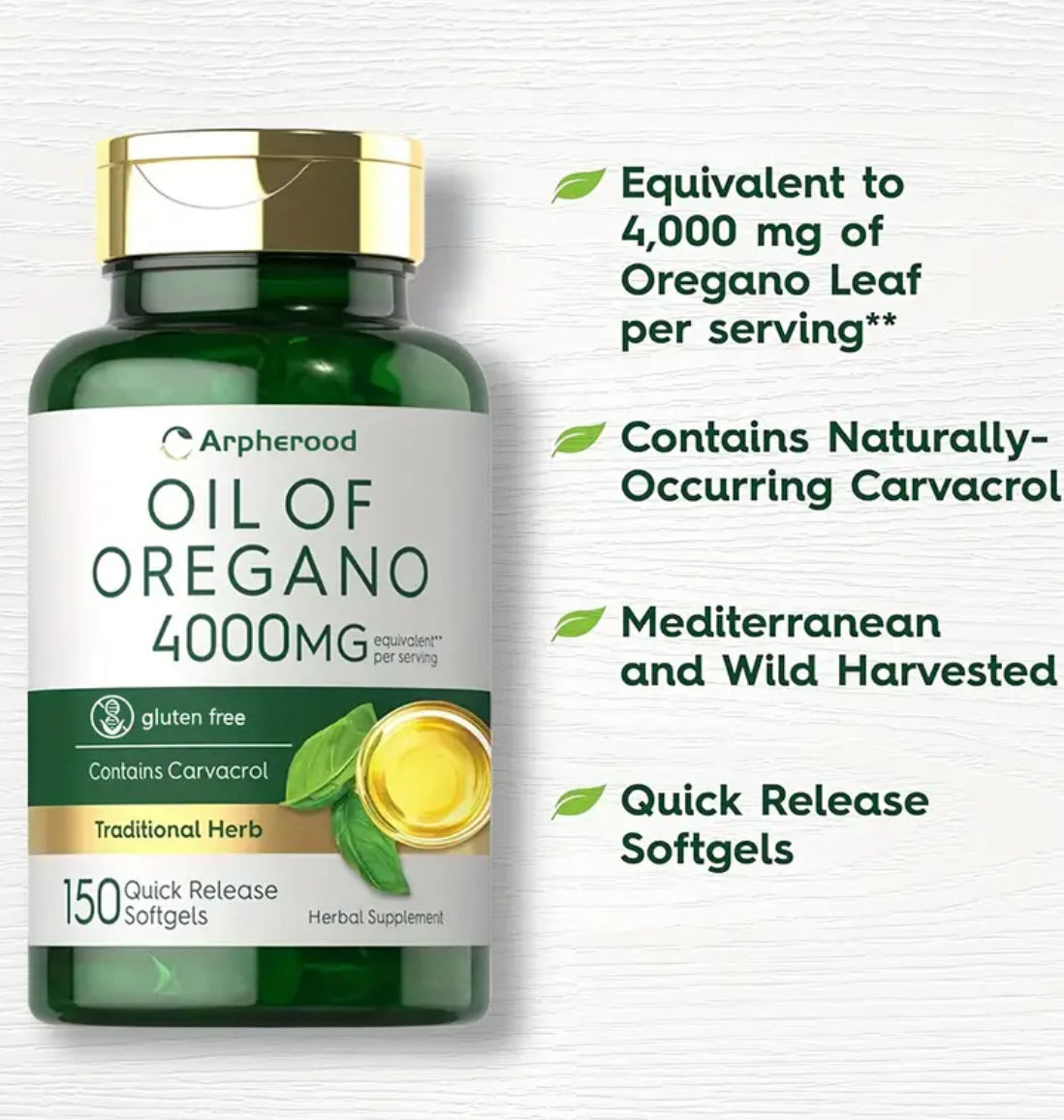 Pastillas de aceite de orégano