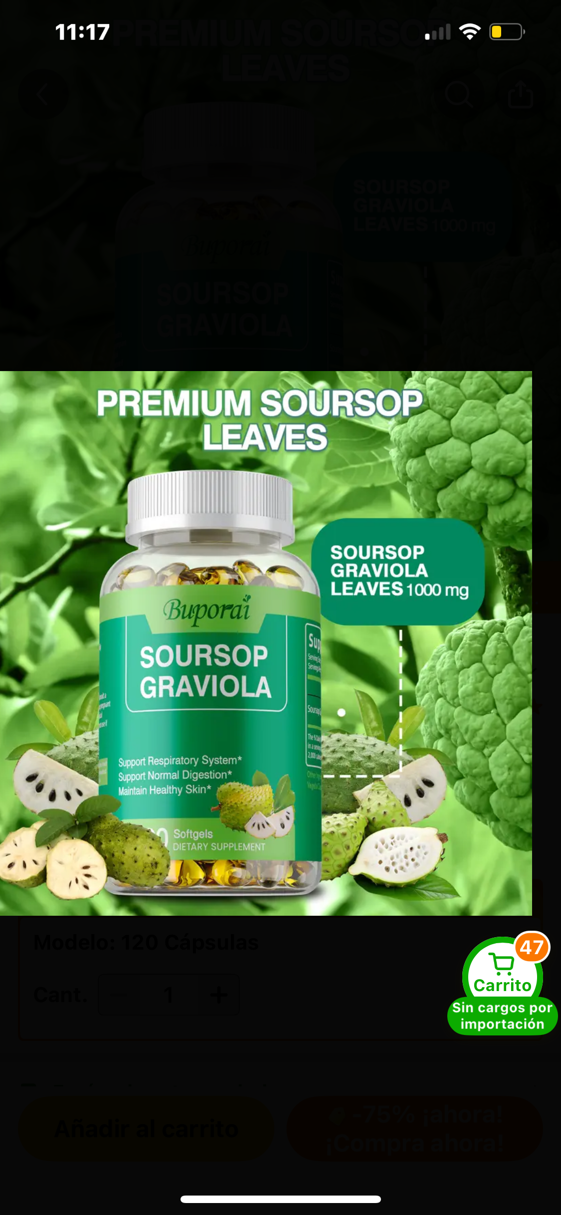 Soursop Graviola pastilla de guanábana