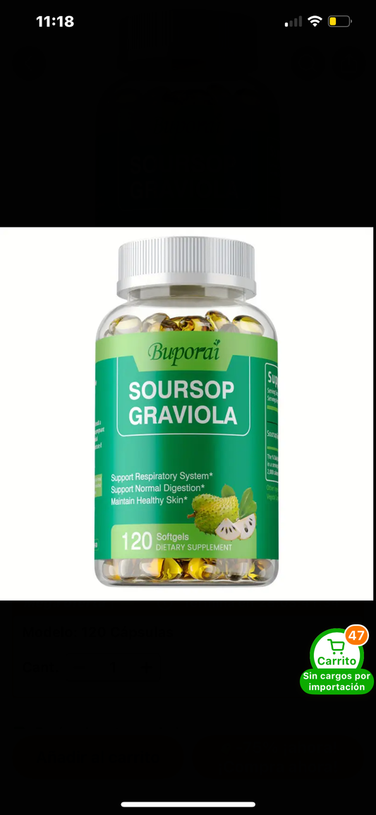 Soursop Graviola pastilla de guanábana
